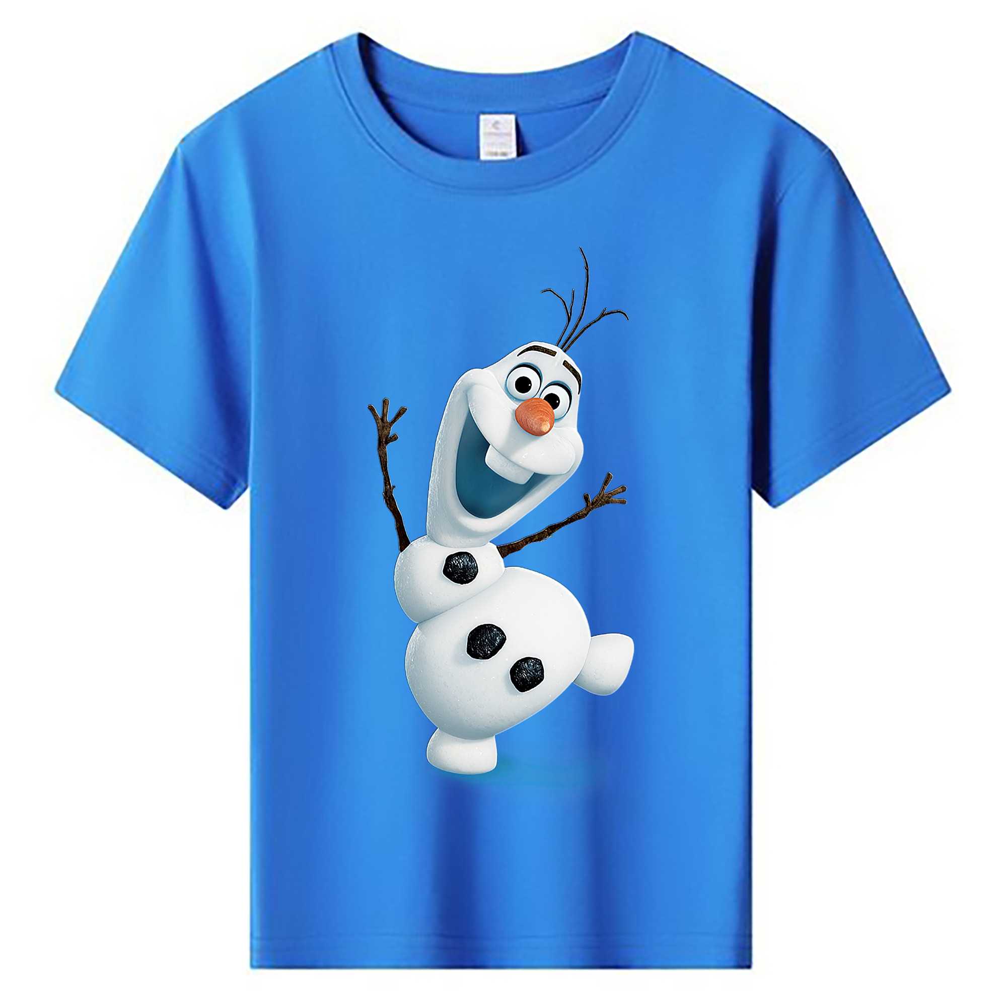 （画像用） アナと雪の女王 アンナ エルサ Frozen Anna Elsa 綿100％キッズTシャツ（フロントプリント）